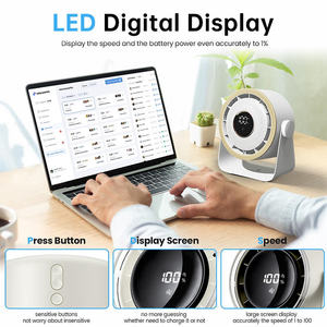 Nós Armazém Produtos Logotipo personalizado Desktop Small FanFree Shipping Mini ventilador recarregável portátil Usb com luz led - Product Image 6