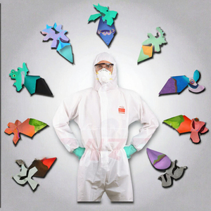 Traje de Protección Desechable Blanco, Overol Protector No Tejido, Transpirable y a Prueba de Polvo para Laboratorio, Pesticidas, Pintura en Aerosol - Product Image 3