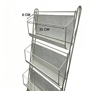 Espositore Moderno Autoportante per Giornali e Fumetti, Scaffale in Metallo per Riviste per Supermercati - Product Image 2