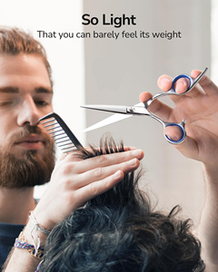 Tijeras de Peluquería al por Mayor con Logotipo Personalizado, 6.0 Pulgadas, Nuevo Diseño de Moda, Tijeras de Belleza para Barbería, Tijeras Planas para Cabello - Product Image 5