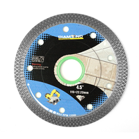 Lame de scie diamantée fine PROFI de 4,5 pouces, qualité professionnelle, segmentée, pour la découpe de carreaux et de porcelaine, pressée à chaud, compatible OEM