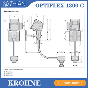 Radar de niveau à ondes guidées KROHNE allemand pour la mesure de liquides et de solides, OPTIFLEX 1300 C, radar de niveau à ondes guidées - Product Image 5