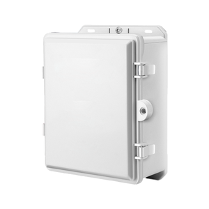 Caja de Distribución Eléctrica para Montaje en Pared, Gabinete con Cerradura para Exteriores, Color Blanco - Product Image 1