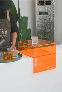 Organizador de acrílico transparente para cocina, caja de almacenamiento de papelería para libros