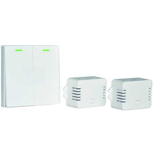 Interrupteur sans fil à 2 boutons, interrupteur lumineux facile à utiliser - Product Image 2