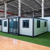Maison extensible à double aile de 20 pieds à installation rapide, petit abri d'urgence et poste de sécurité mobile pour les secours