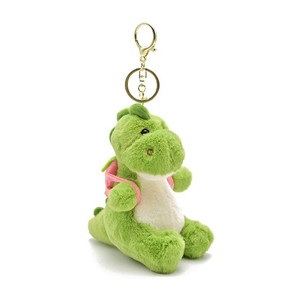 Adorable <span class=keywords><strong>Dragon</strong></span> Écolier Traîneau en Peluche Vert avec Sac à Dos et Porte-clés Dinosaure, Poupée Jouet 12cm pour Enfants de 5 à 7 Ans - Product Image 5
