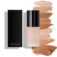 Fond de teint liquide naturel personnalisé de haute qualité, imperméable, longue tenue, haute pigmentation, semi-fini, pour tous types de peaux, correcteur