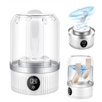 Lave-linge portable mini automatique multifonctionnel à chargement par le haut tout-en-un avec boîtier en plastique pour chaussures et sous-vêtements
