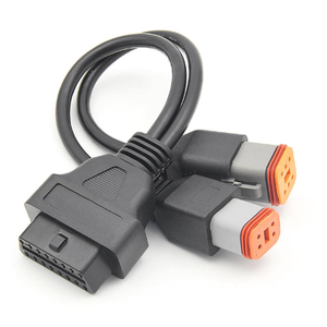 Câble d'extension <span class=keywords><strong>OBD</strong></span> 2 4 broches 6 broches vers 16 broches Adaptateur <span class=keywords><strong>OBD</strong></span> pour Harley Davidson <span class=keywords><strong>Moto</strong></span> Faisceau de câblage 6+4 broches - Product Image 2