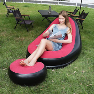 Canapé <span class=keywords><strong>de</strong></span> <span class=keywords><strong>salon</strong></span> moderne Weilian Ensemble <span class=keywords><strong>de</strong></span> canapés pneumatiques pliables inspirés du <span class=keywords><strong>jardin</strong></span> Mobilier d'extérieur Chaise longue paresseuse Canapé avec repose-pieds - Product Image 2