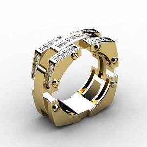 Anello da Uomo in Rame Stile Moderno Minimalista, Gioiello Regolabile di Tendenza per Ogni Giorno - Product Image 6