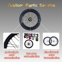 Ensemble de roues Supermoto 17 pouces (avant 17x1.6, arrière 17x2.15) pour Surron Light Bee X modèle 2026, jantes à rayons