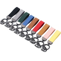 Fabricant promotionnel porte-clés en cuir de voiture porte-clés en gros personnalisé marque Logo nom Souvenir promotionnel porte-clés en cuir PU