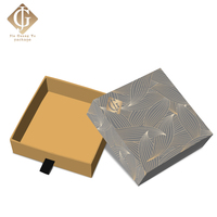 Boîte d'emballage de luxe pour parfum, en velours, faite à la main, recyclable, avec tiroir personnalisé, pour les soins de la peau, boîte d'emballage rigide noire avec aimant