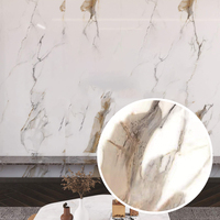 Panneau mural en PVC marbré à motif de veines réaliste, haute brillance, pour la décoration intérieure moderne