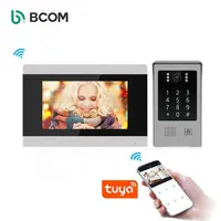 Bcom-intercomunicador de vídeo con pantalla táctil para construcción, sistema de portero automático poe, ip, tuya app 3, alta gama