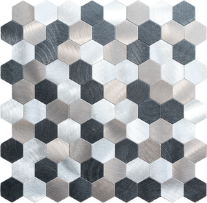 Hot 3d Decorative Wall Panel Peel and Stick <strong>Hexagon</strong> Metallic <strong>Wallpaper</strong> - Product Image 4