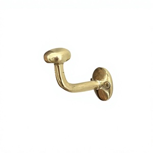 Patère murale vintage en laiton, résistante à la rouille, pour vêtements, design multifonctionnel, article de quincaillerie - Product Image 1