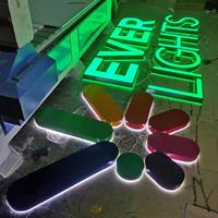 Lampe publicitaire illuminée RGB personnalisée Enseignes électroniques Enseignes lumineuses LED à barre étanche en acrylique