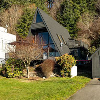 Cabane préfabriquée en forme de A triangulaire, maisons miniatures de 20 pieds, maison en acier en forme de A, maison triangulaire de luxe pour hôtels