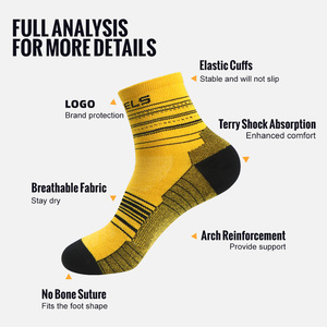 WRELS Wool Socks Wear-resistant Sports Socks Cushioning Compression Running Socks Comfortable Wool Socks Sports Knitted Socks - Product Image 5
