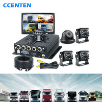 Kit de caméra de sécurité DVR 720P 4 canaux avec carte SD, système de surveillance vidéo CCTV 4 canaux pour bus et camion, ensemble MDVR