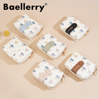 Billetera Dompet Wanita Multi slot kartu, dompet Rfid Cuero Mujer Dama Baellerry, Penyimpanan ID beruang lucu untuk wanita