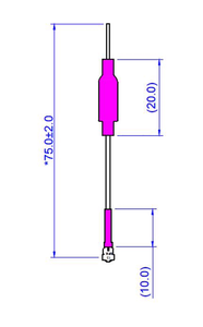 Venta al por mayor Happy Model <span class=keywords><strong>Dipolo</strong></span> Lineare 5,8G 47mm 60mm 70mm pequeña antena de cobre para Mobula7 1S Mobula8 Racing y control remoto - Product Image 5