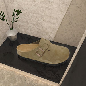 Sandalias <span class=keywords><strong>Birkenstock</strong></span> de Gamuza Genuina de Alta Calidad para Hombre y Mujer, Pantuflas de Cuero de Lujo, Zuecos Deslizantes con Suela de <span class=keywords><strong>EVA</strong></span> - Product Image 3