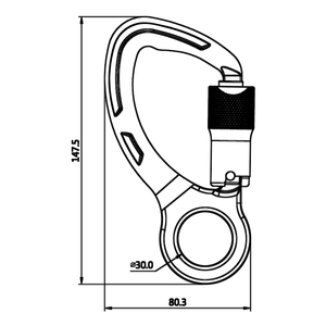 Custom made high quality ansi barrel with eye alloy aluminum <b>snap</b> <b>hook</b> - Product Image 4