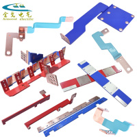 Conector de Barra Colectora de Cobre Aislada en Forma de L, Terminal Perforado, Cobre Rígido para Conexión de Circuitos de Energía en Gabinetes de Almacenamiento de Energía