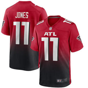 Camiseta de Fútbol Americano Personalizada de los Atlanta Falcons para Hombre, Cuello en V, Secado Rápido, Sublimada, 420g, Talla Adulto - Product Image 2