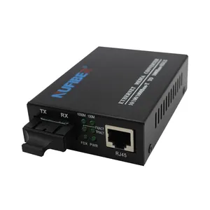 Fibra Gigabit fibra ottica Media Converter Duplex multimodale 850nm 10/100/1000M fibra a Lan Port Media Converter DC5V