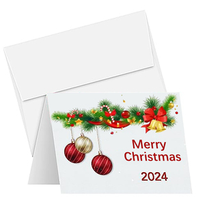 Cartes de vœux personnalisées sur le thème de Noël, carte de vœux de Noël <span class=keywords><strong>avec</strong></span> enveloppe, bénédiction manuscrite, invitation envoyée à des amis - Product Image 3