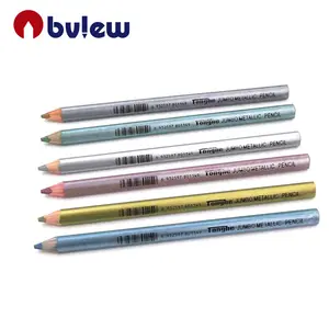 Non-Toxic 6pcs Metallic Colored Drawing Pencils