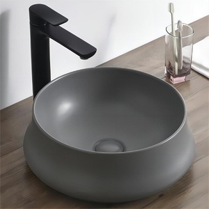 <span class=keywords><strong>Lavabo</strong></span> in ceramica color kaki moderno <span class=keywords><strong>Lavabo</strong></span> in porcellana Art déco fatto a <span class=keywords><strong>mano</strong></span> <span class=keywords><strong>Lavabo</strong></span> per piani di lavoro e tavoli - Product Image 4