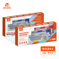 Jeqang Clavier mécanique filaire à 97 touches Interface USB Plusieurs couleurs ABS pour ordinateur portable pour utilisation de bureau de jeu Arabe