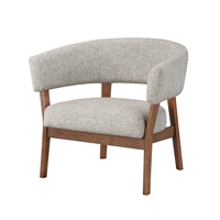 Fauteuil luxe en bois massif blanc, mobilier de maison, loisirs, de salon, Style européen, Design Simple et moderne, Kd solide
