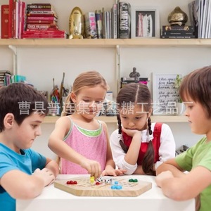 Juego de mesa, Juego de mesa de doble cara, Ludo, Juego de mesa orbital multijugador, Juego de fiesta, Juego de madera - Product Image 1