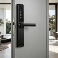 Serrure d'accès multi-mode HR TT Lock avec fonctions de déverrouillage complètes, contrôle à distance via application Bluetooth pour usage domestique