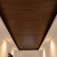 Panneau décoratif de plafond en PVC carré moderne, directement de l'usine, imperméable, résistant à l'humidité, ignifuge, perforé, carrelage de salle de bain