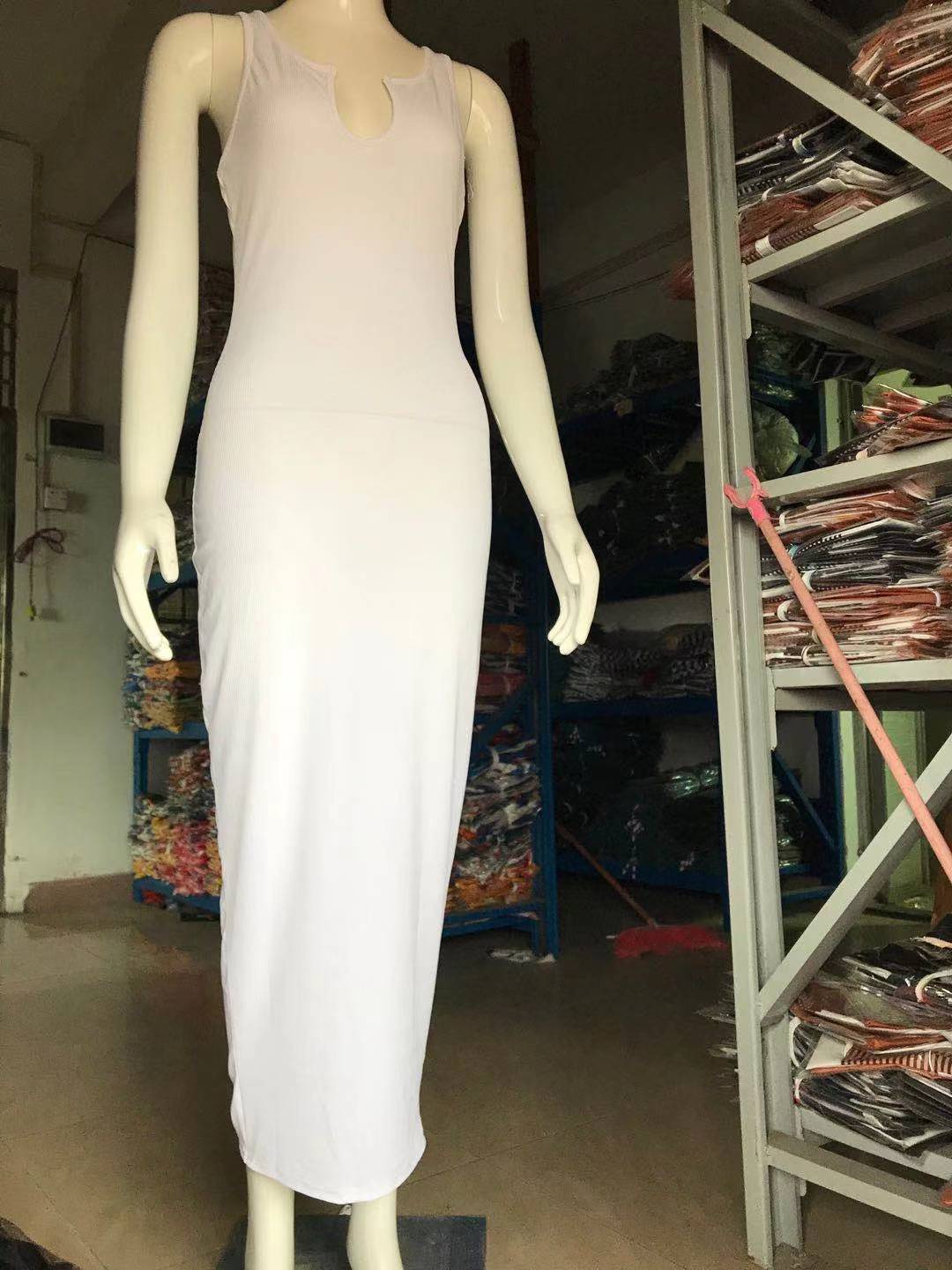 White long dress