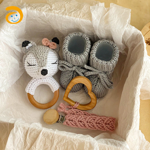 Juguetes de peluche hechos a mano, animales, oso, conejo, <span class=keywords><strong>zorro</strong></span>, muñeco de punto de ganchillo, 2021 - Product Image 2