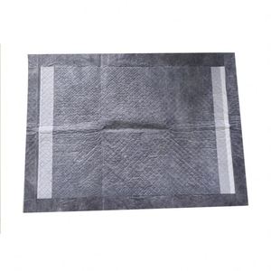 Tapis d'apprentissage pour chiots jetables, absorbants, en film noir, avec charbon de bambou, vente directe usine - Product Image 2