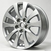 Rueda de Aleación Fundida LHXT XTX097 17*7.0J ET43mm PCD5*120 Diseño Cóncavo Acabado Plateado Apta para Buick Regal
