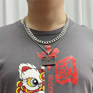 हॉट सेलिंग गहने टाइटेनियम स्टील रेडियो पेंडर व्यक्तित्व पंक रेट्रो हिपस्टर पुरुष टेप रिकॉर्डर पुरुषों के लिए - Product Image 3