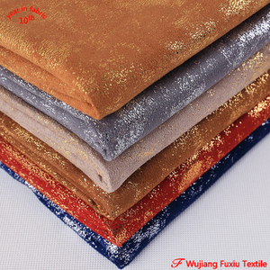 Vải Bọc Sô Pha Vi Sợi Tráng Kim Loại Dập Vàng 100% Polyester - Product Image 2