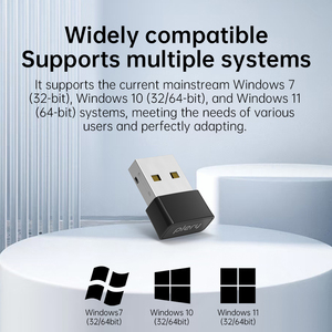 Plery U160 aic8800fc <span class=keywords><strong>Wifi</strong></span> 6 USB <span class=keywords><strong>Adapter</strong></span> 2.4GHz 300Mbps wpa3 cho <span class=keywords><strong>Windows</strong></span> 7 <span class=keywords><strong>8</strong></span> 10 11 PC máy tính xách tay - Product Image 5