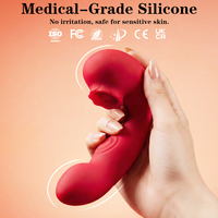 S-Hande Saugvibrator Sexprodukte Klitorales Flatter- und Saugvibrator Brustwarzenstimulator Sexspielzeug für Frauen zur Massage